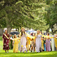 2025 Yellow Princesses leading their handmaidens