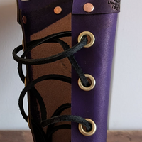Customizable Arm Bracer- NATURAL LEATHER (UN-DYED)