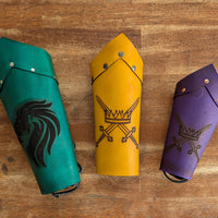 Customizable Arm Bracer- NATURAL LEATHER (UN-DYED)