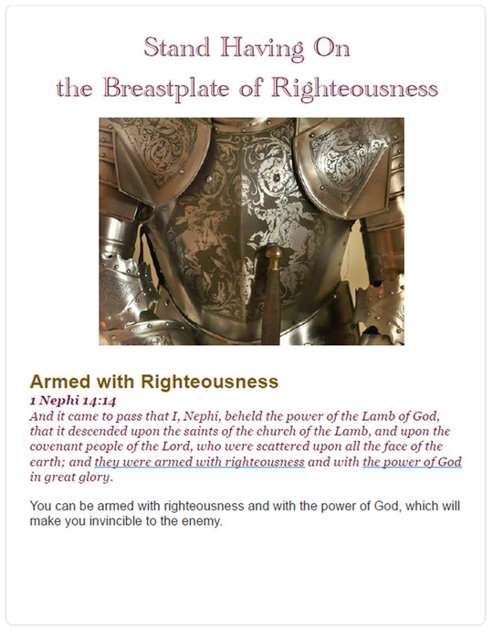Stand Having on the Breastplate of Righteousness
