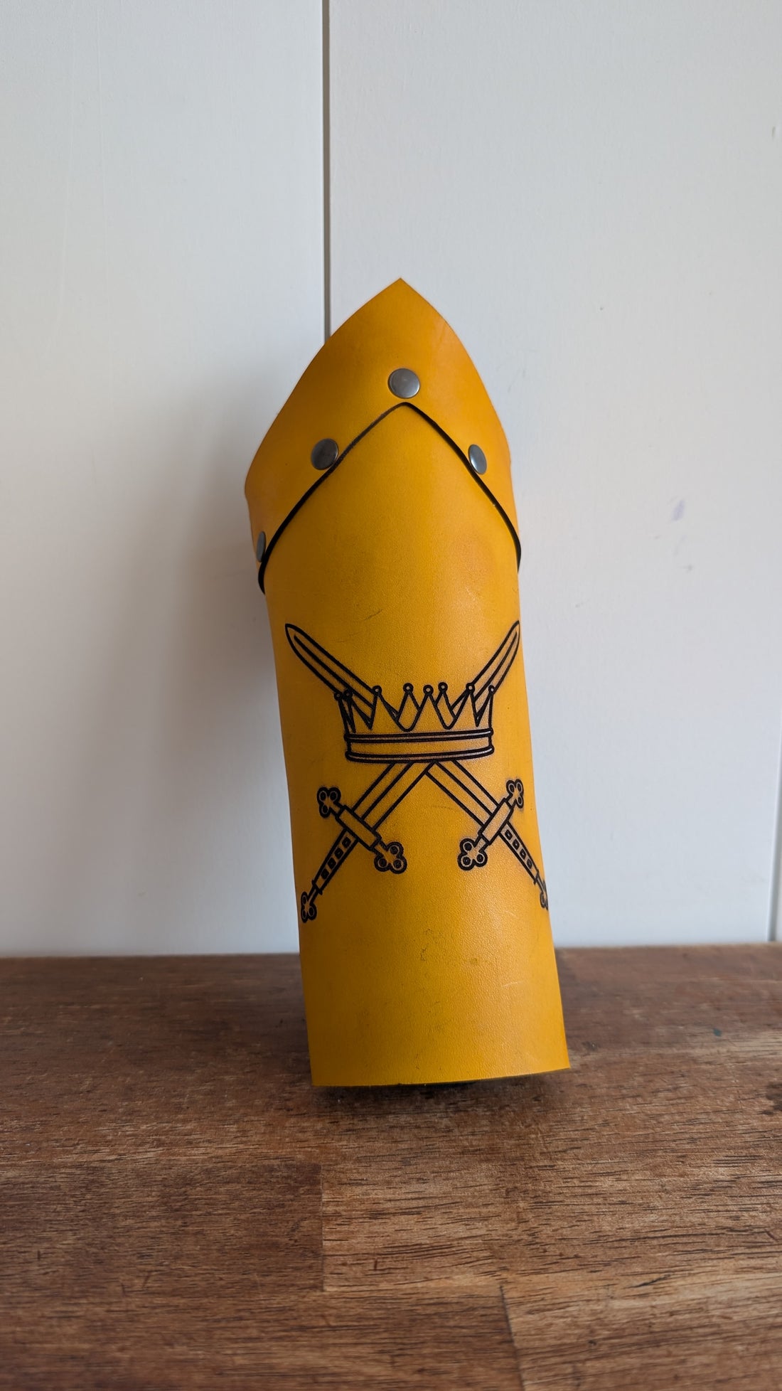 Customizable Arm Bracer- NATURAL LEATHER (UN-DYED)