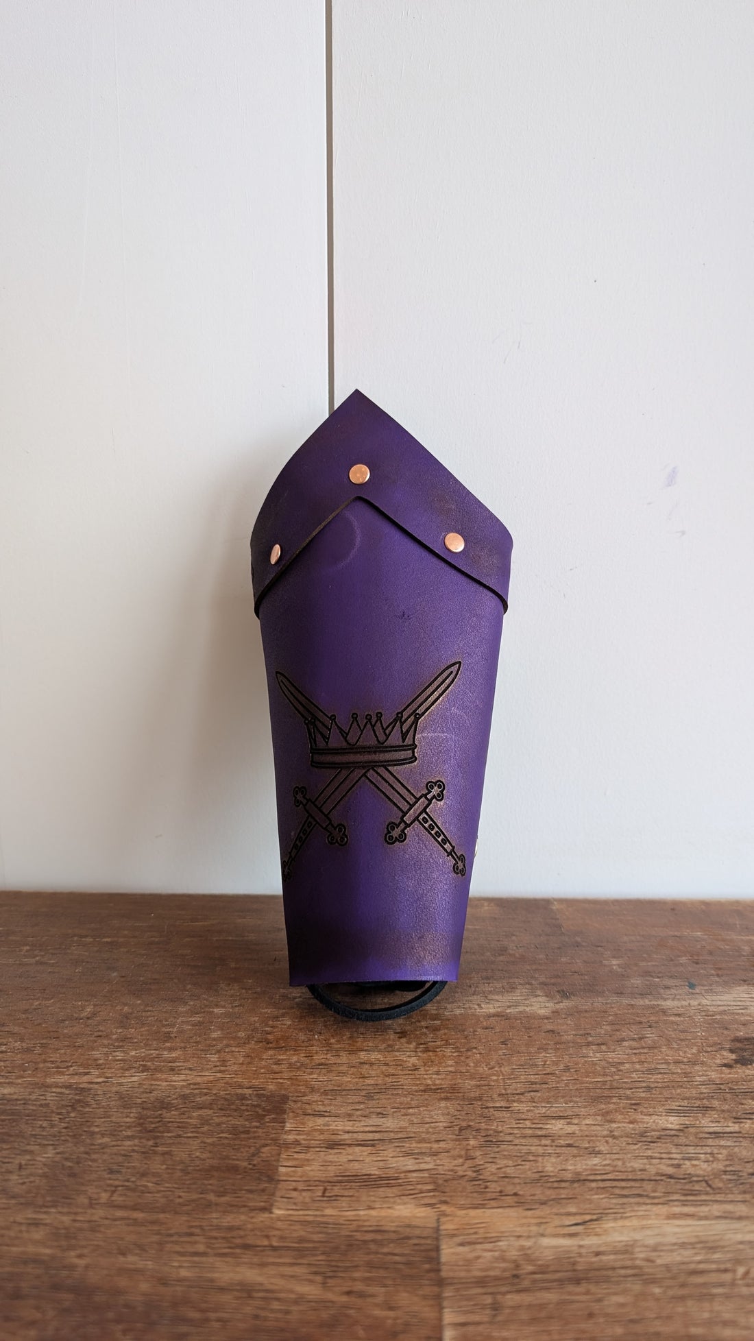 Customizable Arm Bracer- NATURAL LEATHER (UN-DYED)