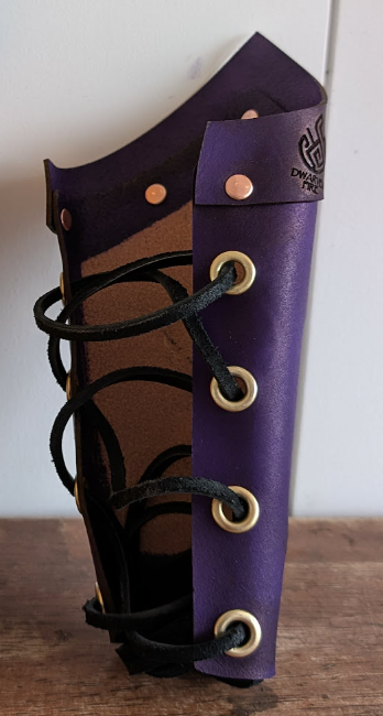 Customizable Arm Bracer- NATURAL LEATHER (UN-DYED)
