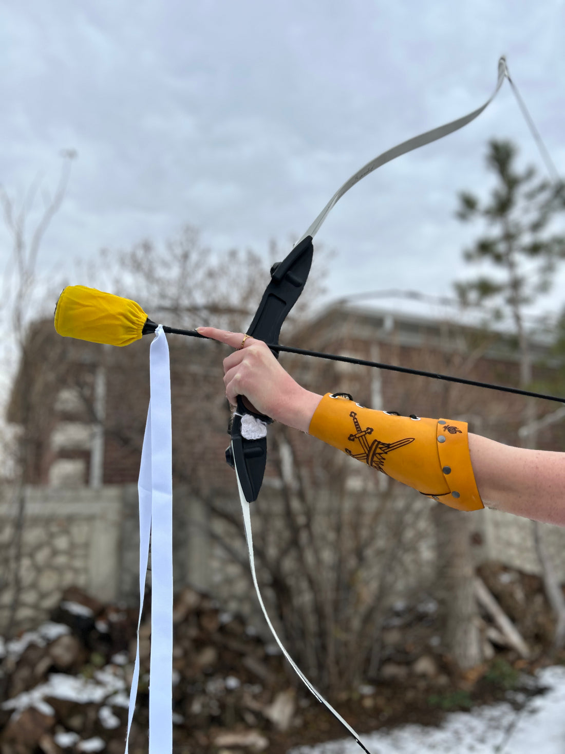 Customizable Arm Bracer- NATURAL LEATHER (UN-DYED)