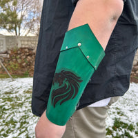 Customizable Arm Bracer- NATURAL LEATHER (UN-DYED)