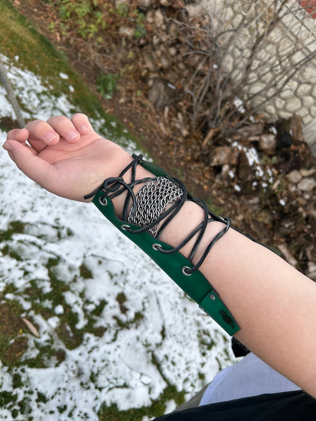 Customizable Arm Bracer- NATURAL LEATHER (UN-DYED)