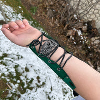 Customizable Arm Bracer- NATURAL LEATHER (UN-DYED)