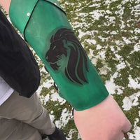 Customizable Arm Bracer- NATURAL LEATHER (UN-DYED)
